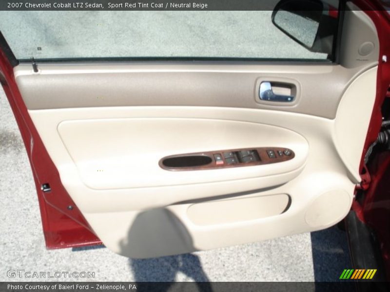 Sport Red Tint Coat / Neutral Beige 2007 Chevrolet Cobalt LTZ Sedan