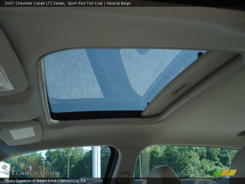 Sport Red Tint Coat / Neutral Beige 2007 Chevrolet Cobalt LTZ Sedan