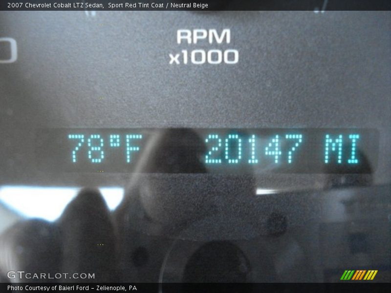 Sport Red Tint Coat / Neutral Beige 2007 Chevrolet Cobalt LTZ Sedan