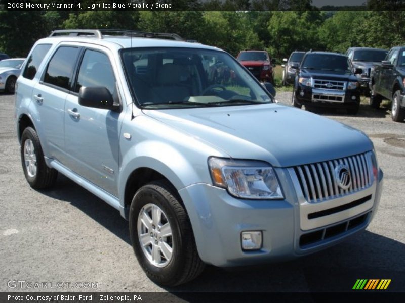 Light Ice Blue Metallic / Stone 2008 Mercury Mariner I4