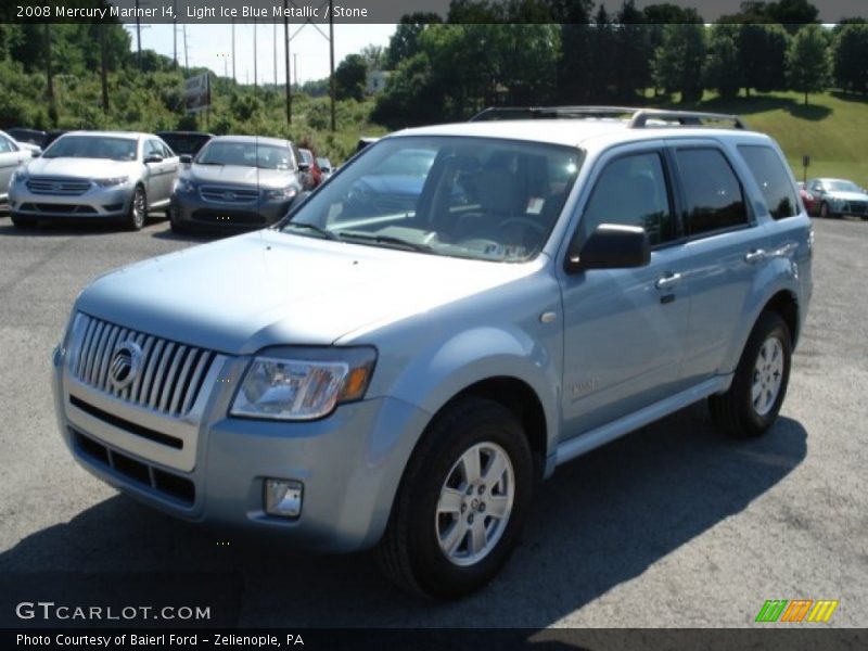 Light Ice Blue Metallic / Stone 2008 Mercury Mariner I4