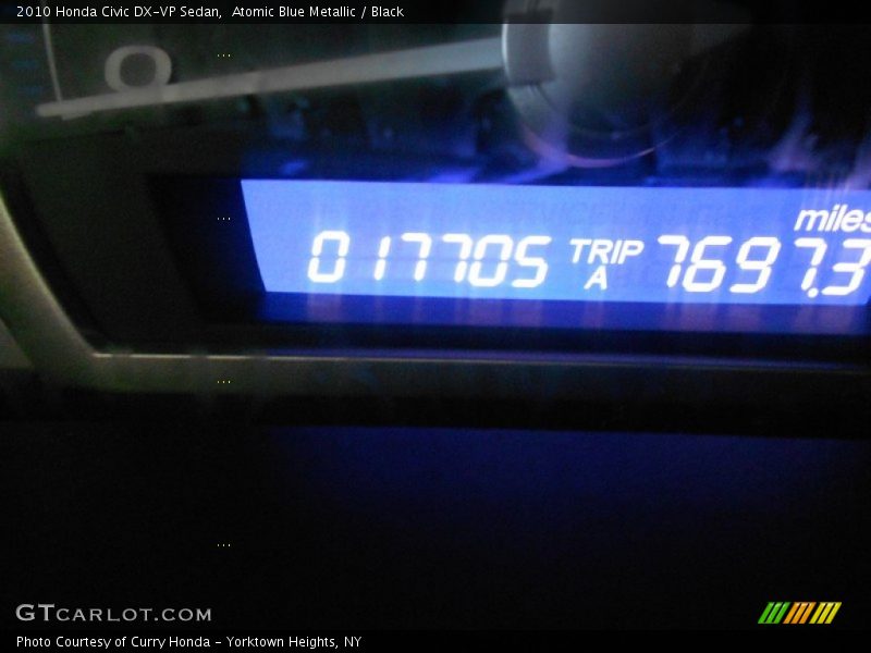 Atomic Blue Metallic / Black 2010 Honda Civic DX-VP Sedan