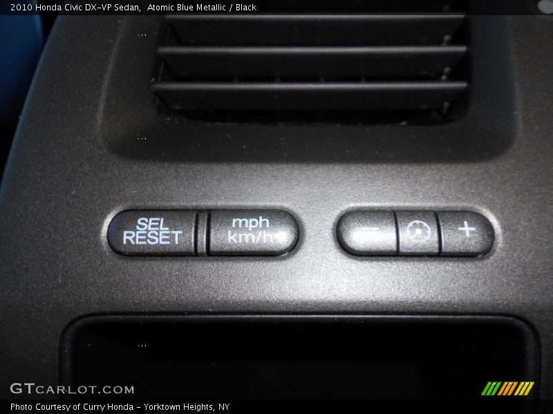 Atomic Blue Metallic / Black 2010 Honda Civic DX-VP Sedan