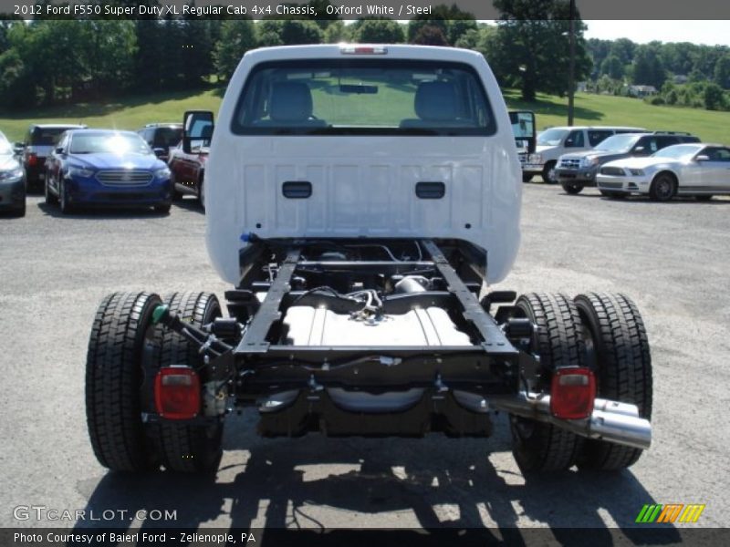 Oxford White / Steel 2012 Ford F550 Super Duty XL Regular Cab 4x4 Chassis