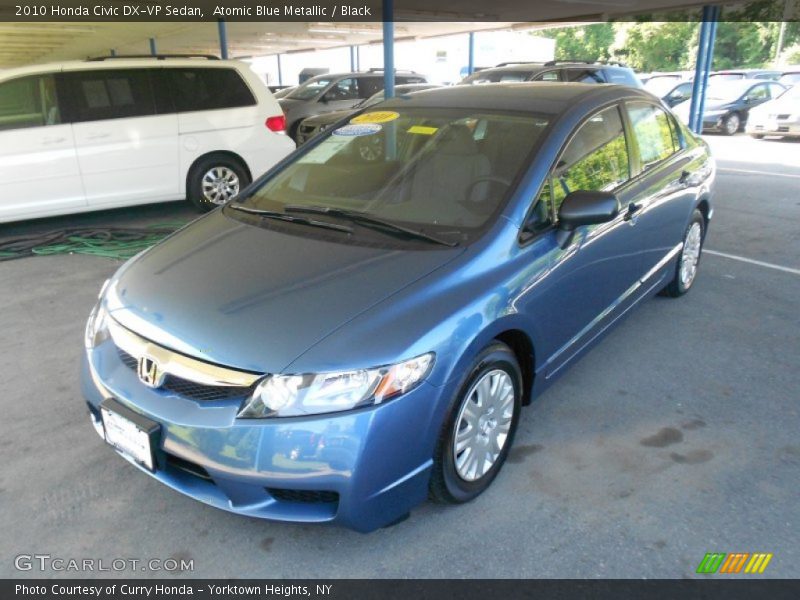 Atomic Blue Metallic / Black 2010 Honda Civic DX-VP Sedan