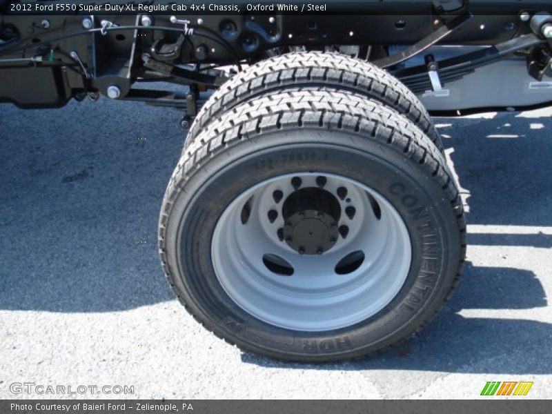Oxford White / Steel 2012 Ford F550 Super Duty XL Regular Cab 4x4 Chassis