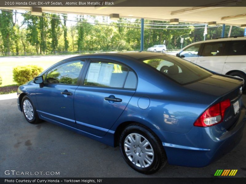 Atomic Blue Metallic / Black 2010 Honda Civic DX-VP Sedan