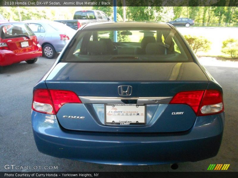Atomic Blue Metallic / Black 2010 Honda Civic DX-VP Sedan