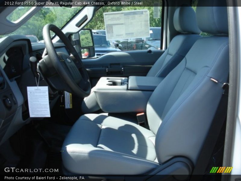 Oxford White / Steel 2012 Ford F550 Super Duty XL Regular Cab 4x4 Chassis