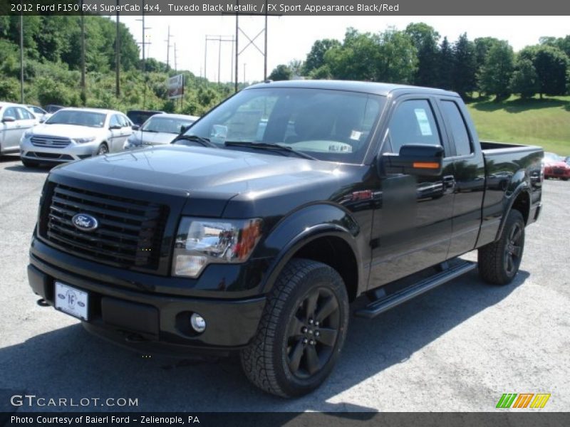 Tuxedo Black Metallic / FX Sport Appearance Black/Red 2012 Ford F150 FX4 SuperCab 4x4