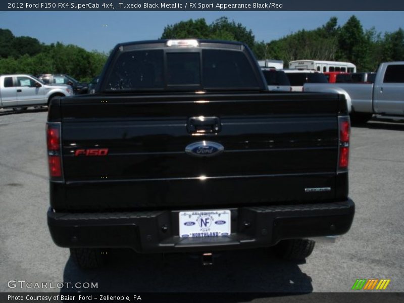 Tuxedo Black Metallic / FX Sport Appearance Black/Red 2012 Ford F150 FX4 SuperCab 4x4