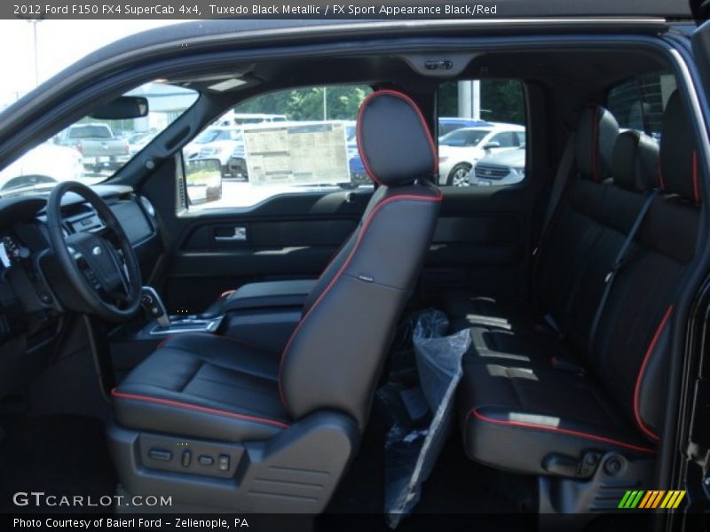  2012 F150 FX4 SuperCab 4x4 FX Sport Appearance Black/Red Interior