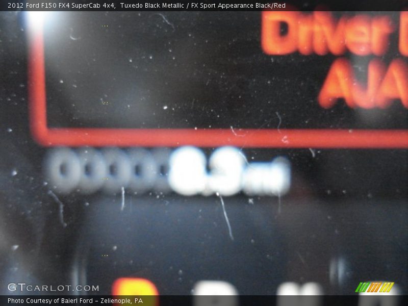 Tuxedo Black Metallic / FX Sport Appearance Black/Red 2012 Ford F150 FX4 SuperCab 4x4