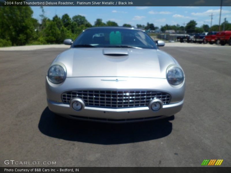 Platinum Silver Metallic / Black Ink 2004 Ford Thunderbird Deluxe Roadster