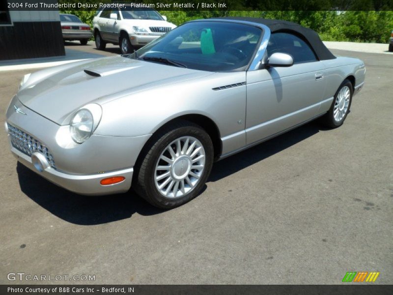 Platinum Silver Metallic / Black Ink 2004 Ford Thunderbird Deluxe Roadster