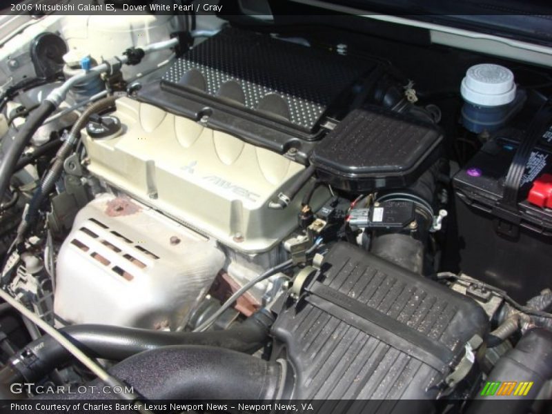 Dover White Pearl / Gray 2006 Mitsubishi Galant ES
