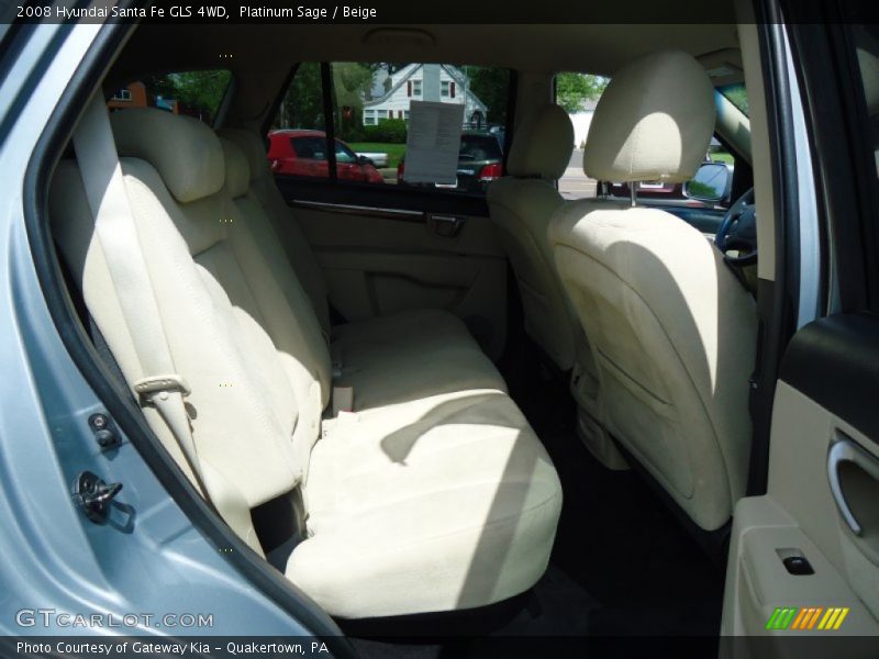 Platinum Sage / Beige 2008 Hyundai Santa Fe GLS 4WD