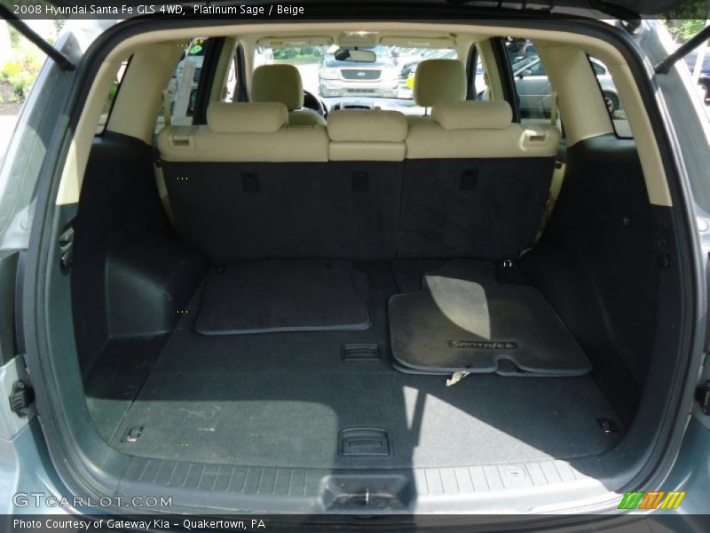 Platinum Sage / Beige 2008 Hyundai Santa Fe GLS 4WD