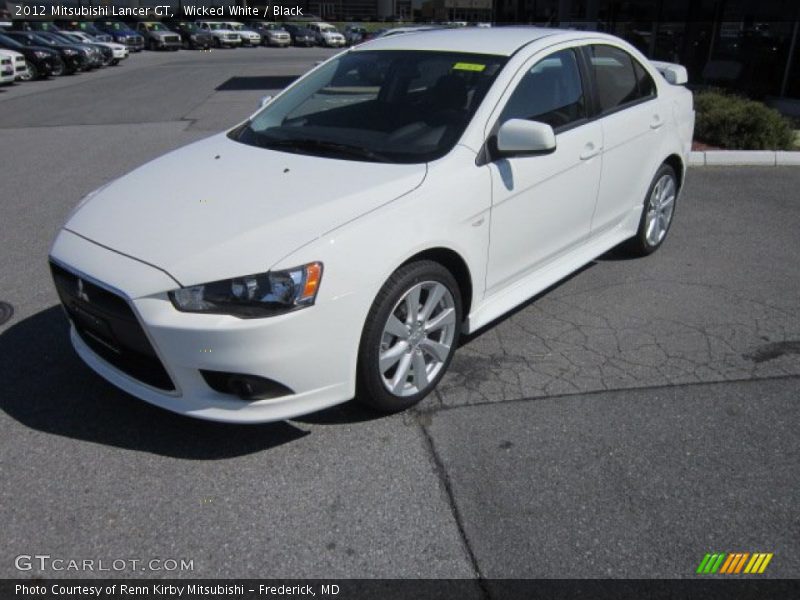 Wicked White / Black 2012 Mitsubishi Lancer GT