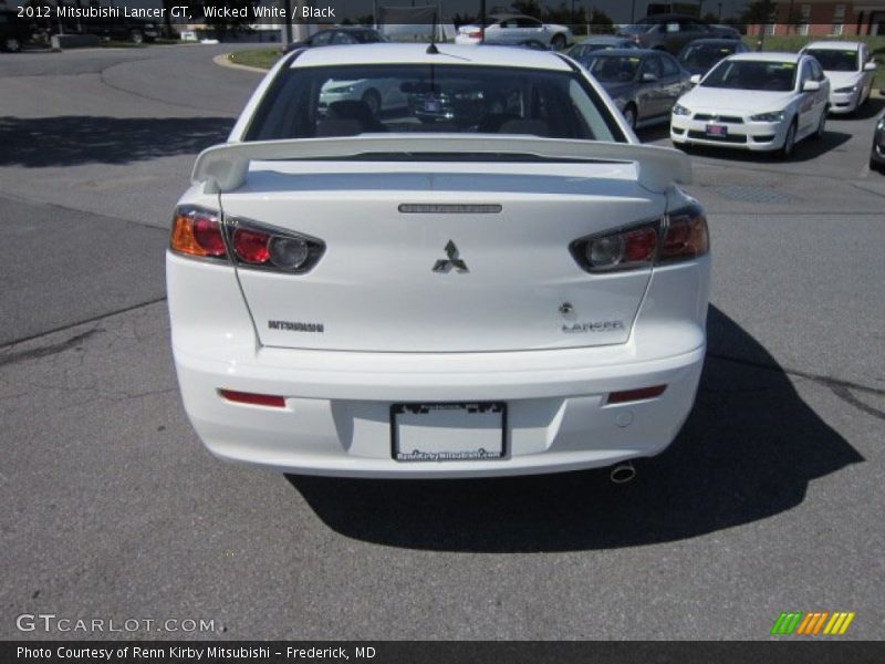 Wicked White / Black 2012 Mitsubishi Lancer GT