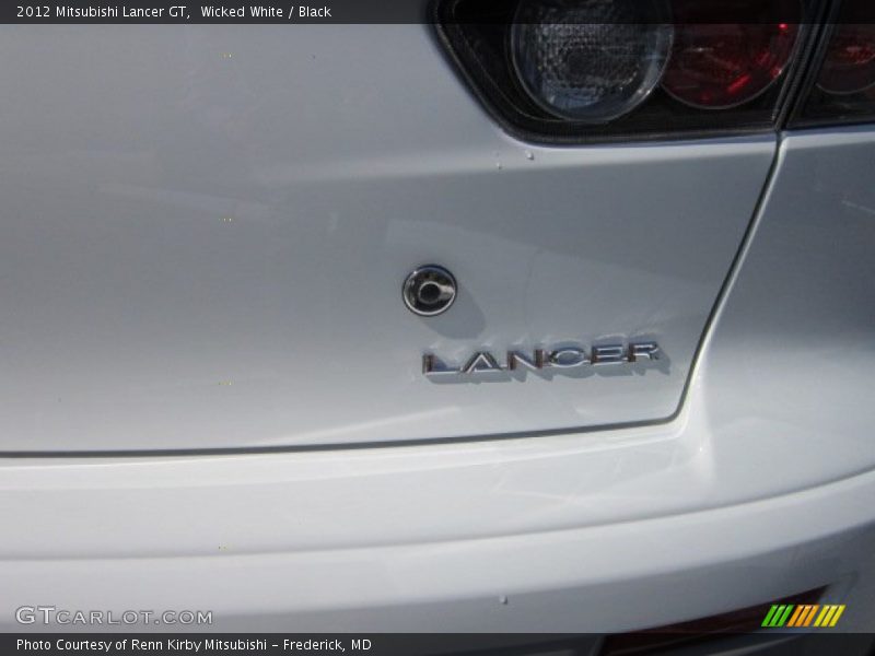 Wicked White / Black 2012 Mitsubishi Lancer GT