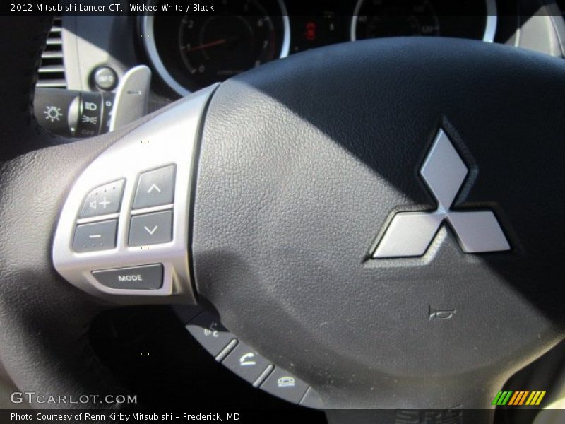 Wicked White / Black 2012 Mitsubishi Lancer GT