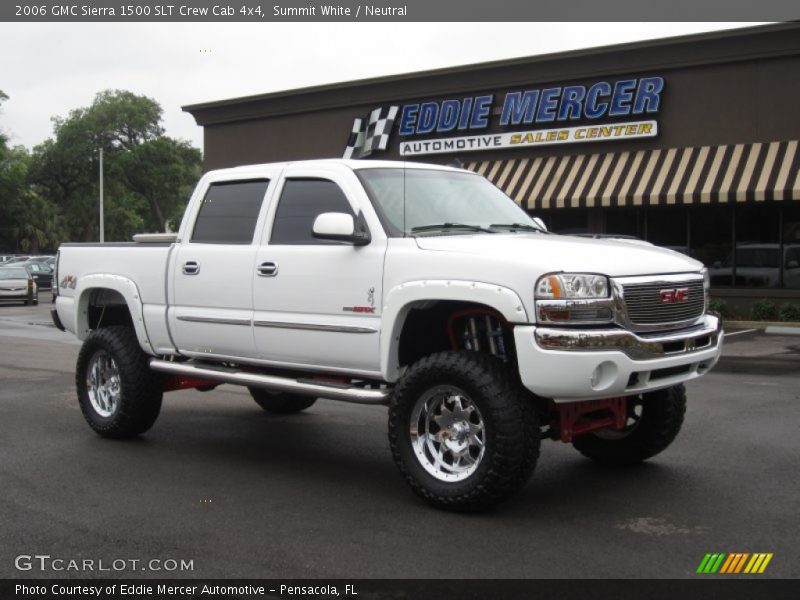 Summit White / Neutral 2006 GMC Sierra 1500 SLT Crew Cab 4x4