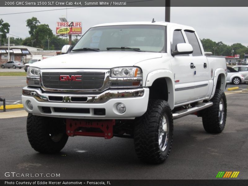 Summit White / Neutral 2006 GMC Sierra 1500 SLT Crew Cab 4x4