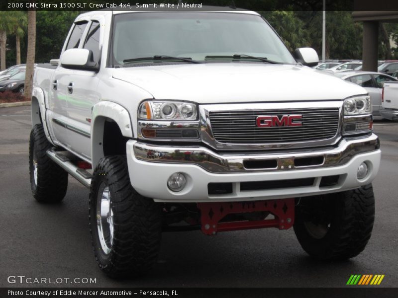 Summit White / Neutral 2006 GMC Sierra 1500 SLT Crew Cab 4x4