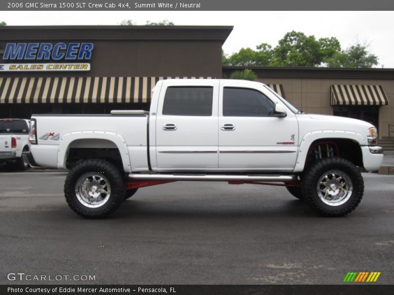 Summit White / Neutral 2006 GMC Sierra 1500 SLT Crew Cab 4x4