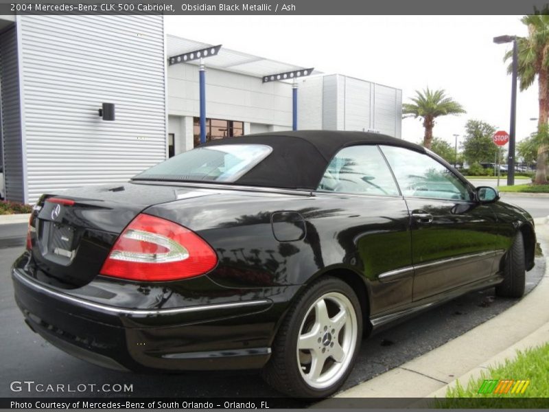 Obsidian Black Metallic / Ash 2004 Mercedes-Benz CLK 500 Cabriolet