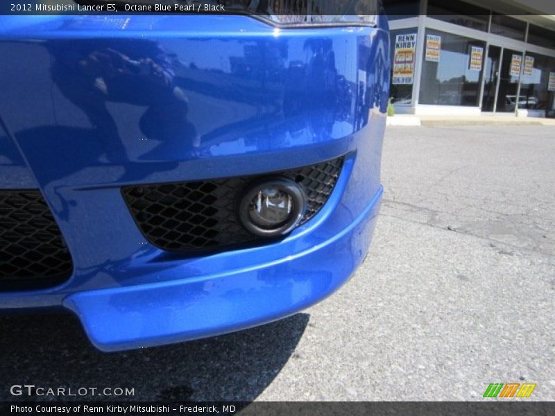 Octane Blue Pearl / Black 2012 Mitsubishi Lancer ES