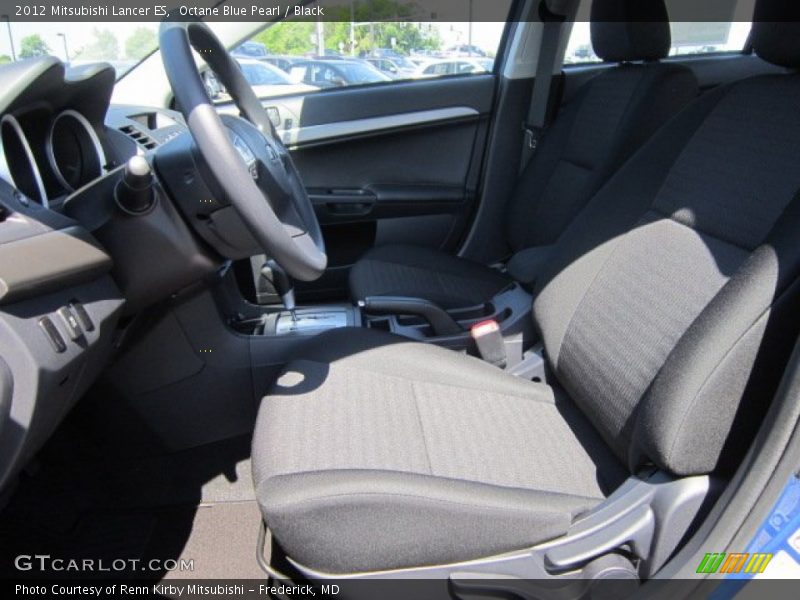 Octane Blue Pearl / Black 2012 Mitsubishi Lancer ES