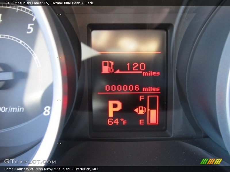Octane Blue Pearl / Black 2012 Mitsubishi Lancer ES