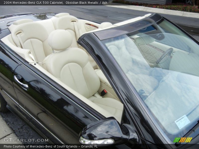 Obsidian Black Metallic / Ash 2004 Mercedes-Benz CLK 500 Cabriolet