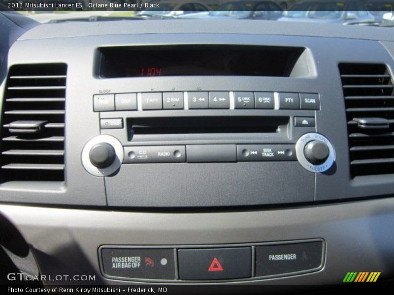 Octane Blue Pearl / Black 2012 Mitsubishi Lancer ES