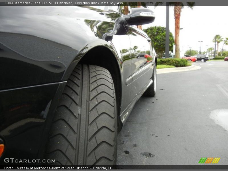 Obsidian Black Metallic / Ash 2004 Mercedes-Benz CLK 500 Cabriolet