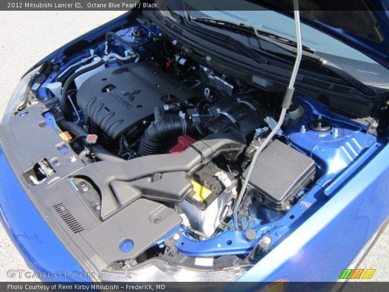 Octane Blue Pearl / Black 2012 Mitsubishi Lancer ES