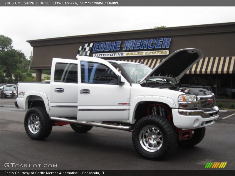 Summit White / Neutral 2006 GMC Sierra 1500 SLT Crew Cab 4x4