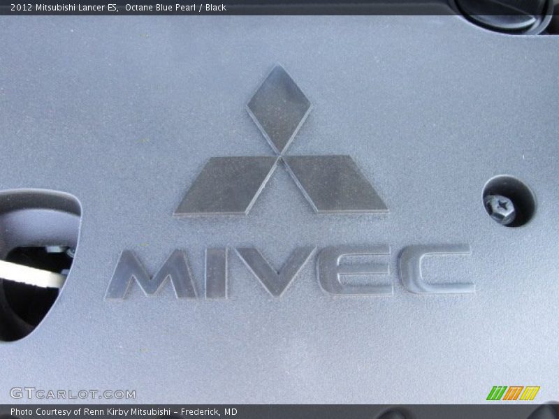 Octane Blue Pearl / Black 2012 Mitsubishi Lancer ES