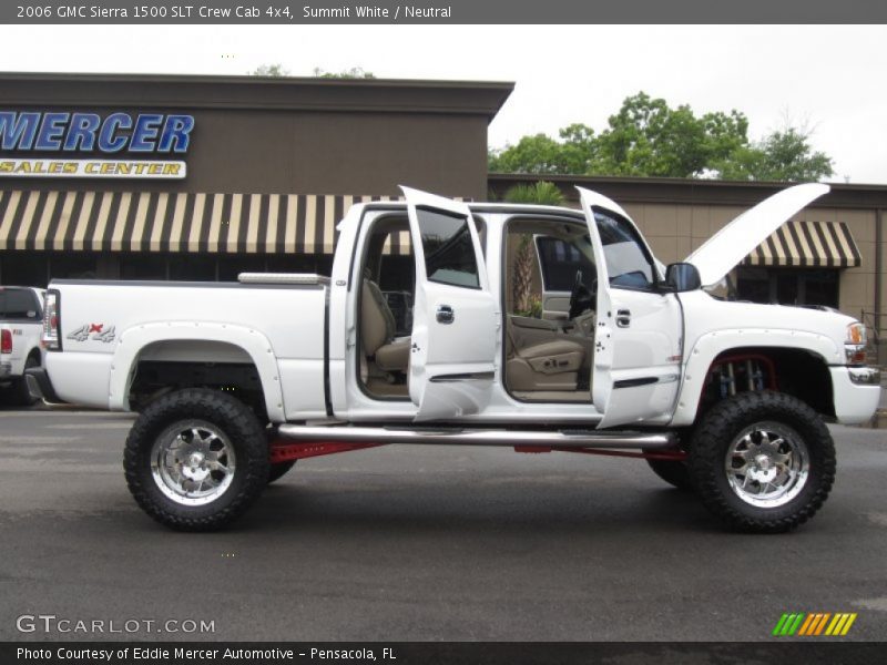 Summit White / Neutral 2006 GMC Sierra 1500 SLT Crew Cab 4x4