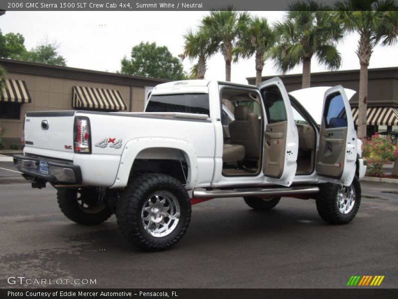 Summit White / Neutral 2006 GMC Sierra 1500 SLT Crew Cab 4x4