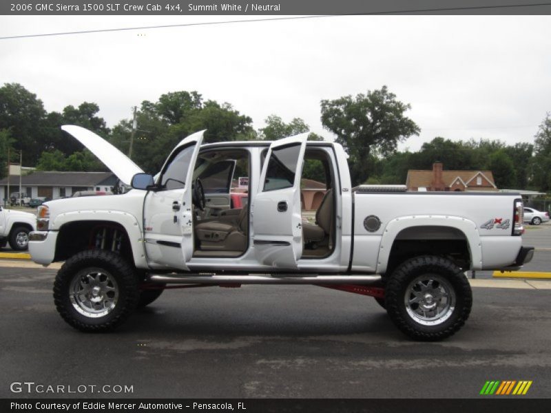 Summit White / Neutral 2006 GMC Sierra 1500 SLT Crew Cab 4x4
