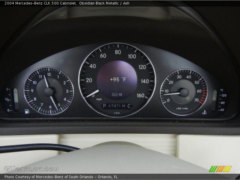  2004 CLK 500 Cabriolet 500 Cabriolet Gauges