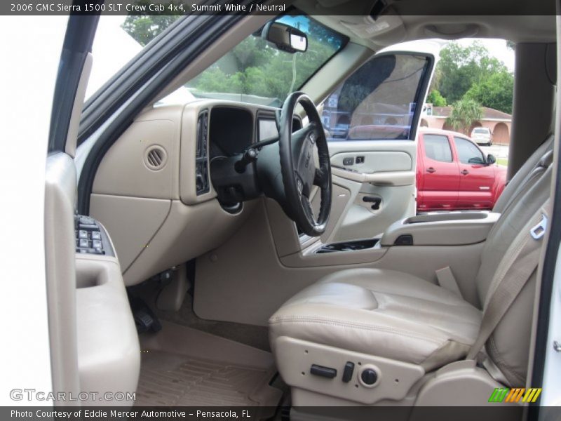 Summit White / Neutral 2006 GMC Sierra 1500 SLT Crew Cab 4x4