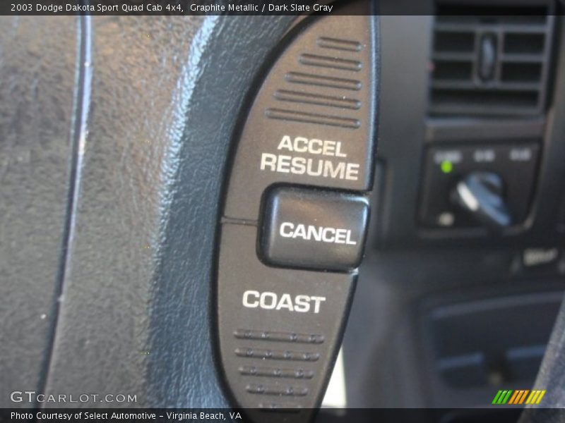 Graphite Metallic / Dark Slate Gray 2003 Dodge Dakota Sport Quad Cab 4x4