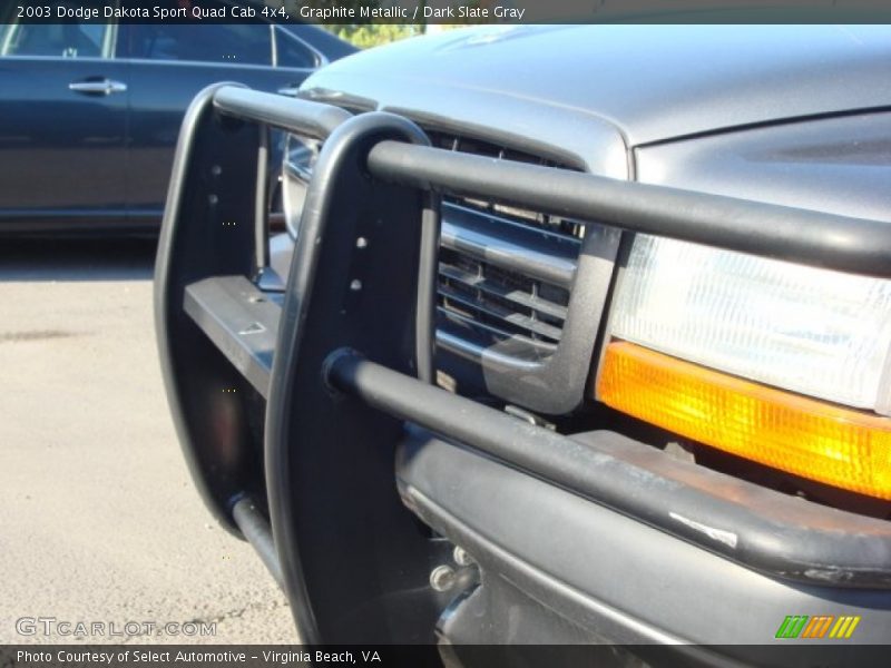 Graphite Metallic / Dark Slate Gray 2003 Dodge Dakota Sport Quad Cab 4x4