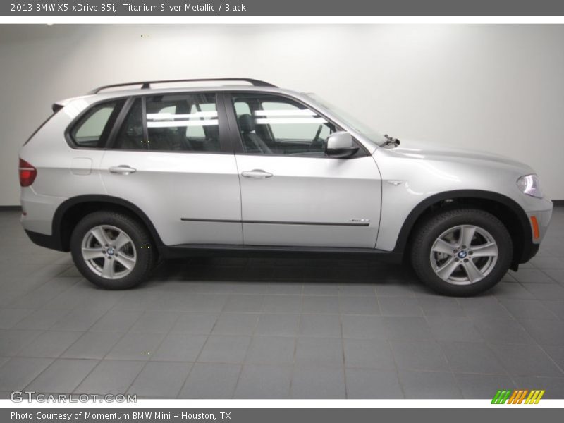 Titanium Silver Metallic / Black 2013 BMW X5 xDrive 35i