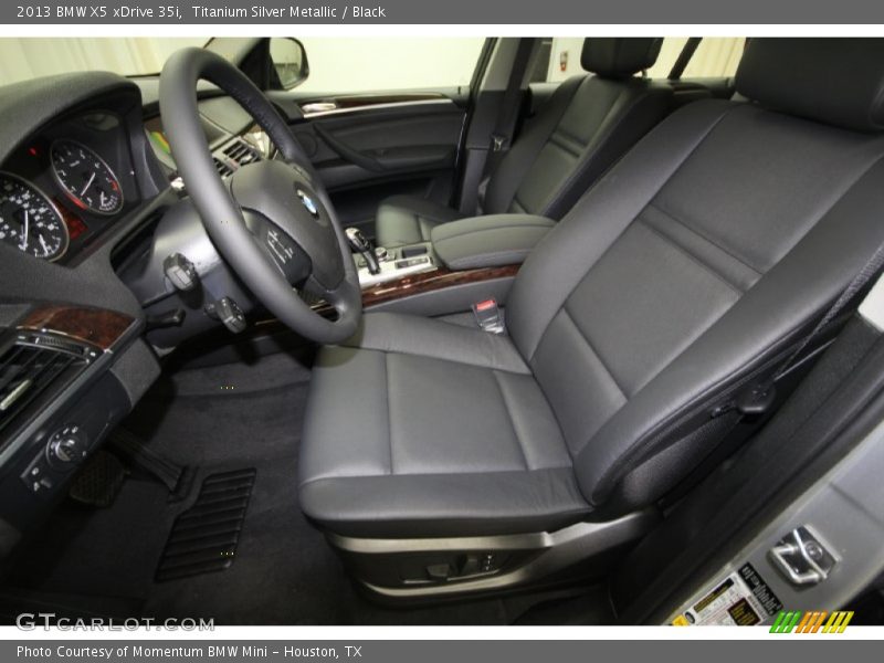Titanium Silver Metallic / Black 2013 BMW X5 xDrive 35i