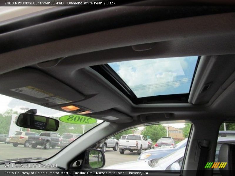Diamond White Pearl / Black 2008 Mitsubishi Outlander SE 4WD
